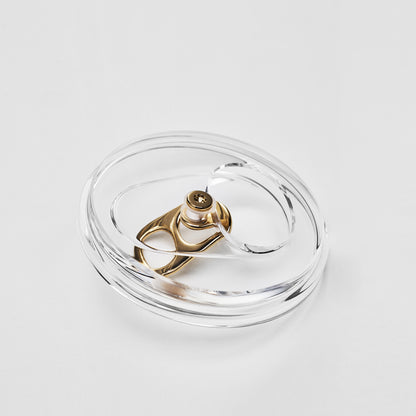 Just Right Crystal Glass Ashtray
