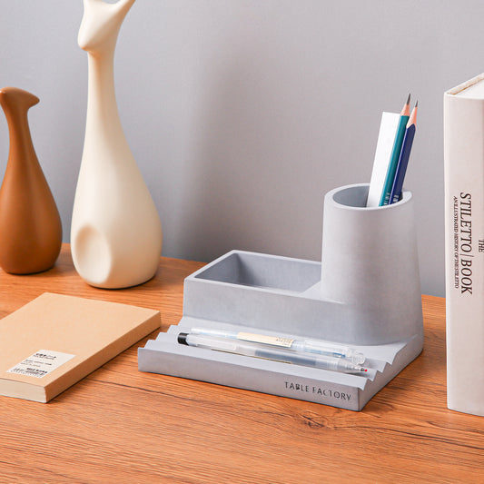 Table Factory Concrete Desk Organizer