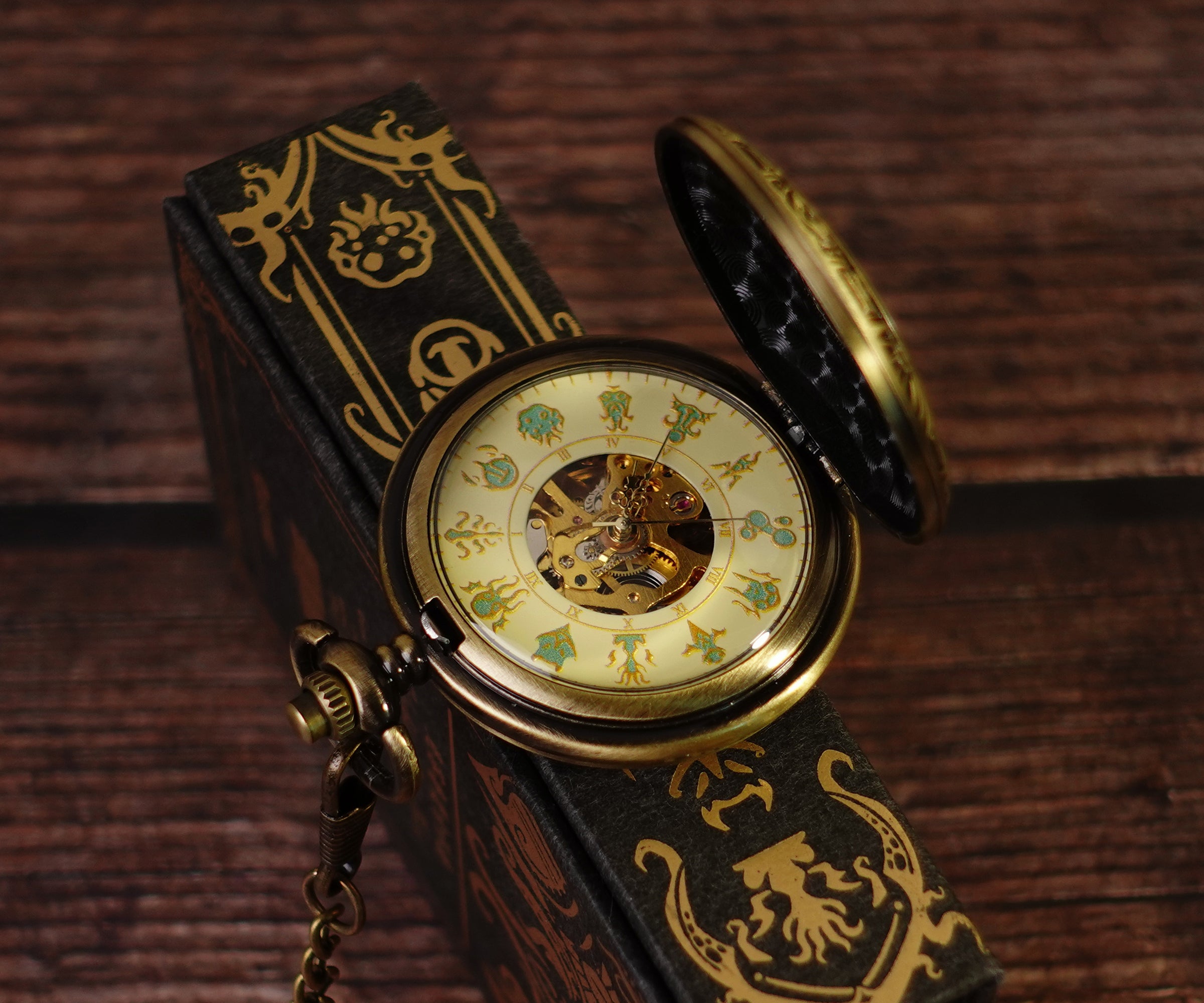 The Shadow Out of Time Cthulhu Mechanical Pocket Watch – Vermilion
