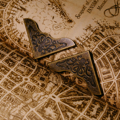 Bookworms from Shaggai Cthulhu Metal Book Corners