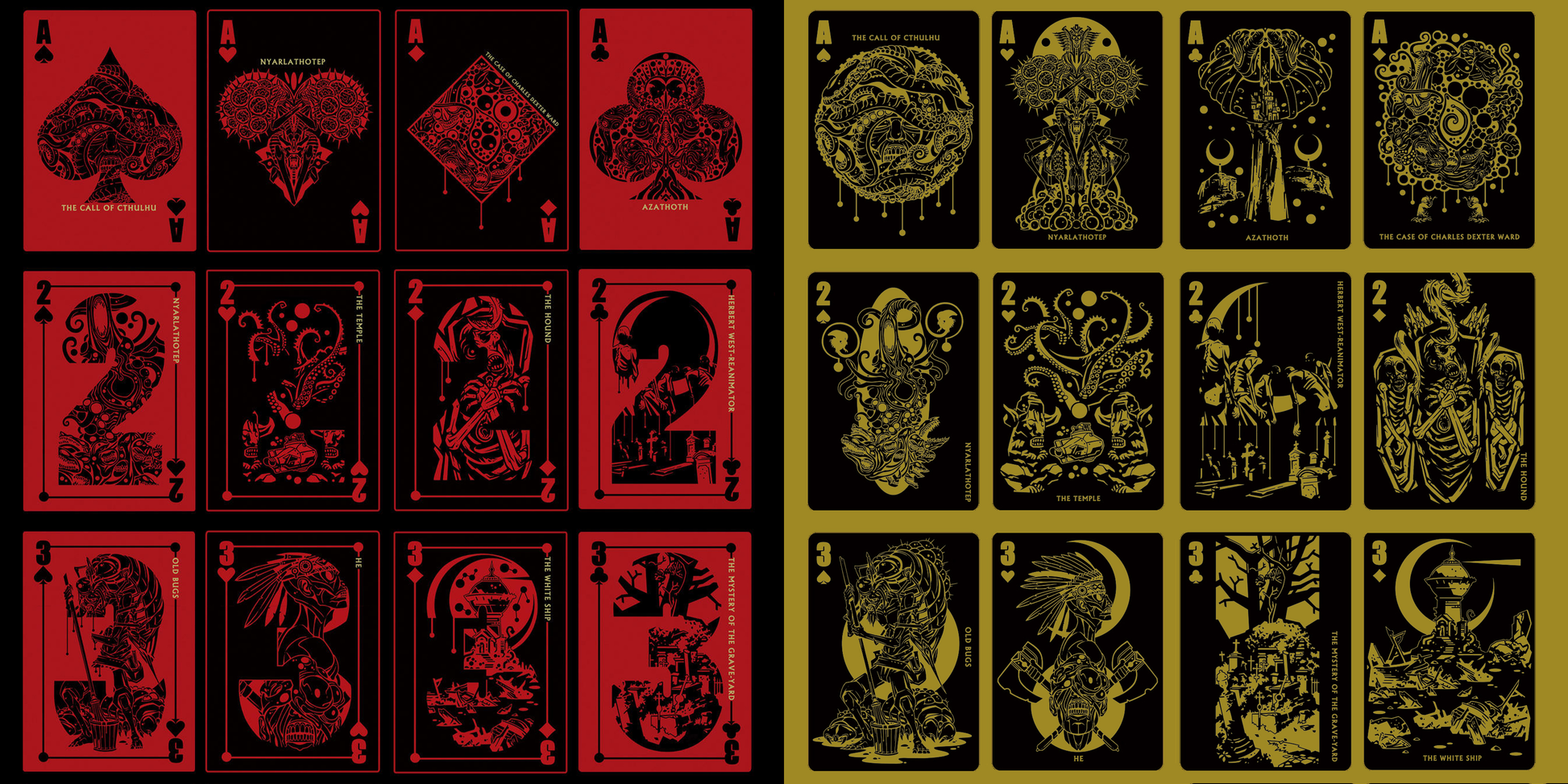 Lovecraft A-K Cthulhu Mythos Playing Cards Vermilion Collection Lovecraft A-K Cthulhu Mythos Playing Cards Vermilion Collection