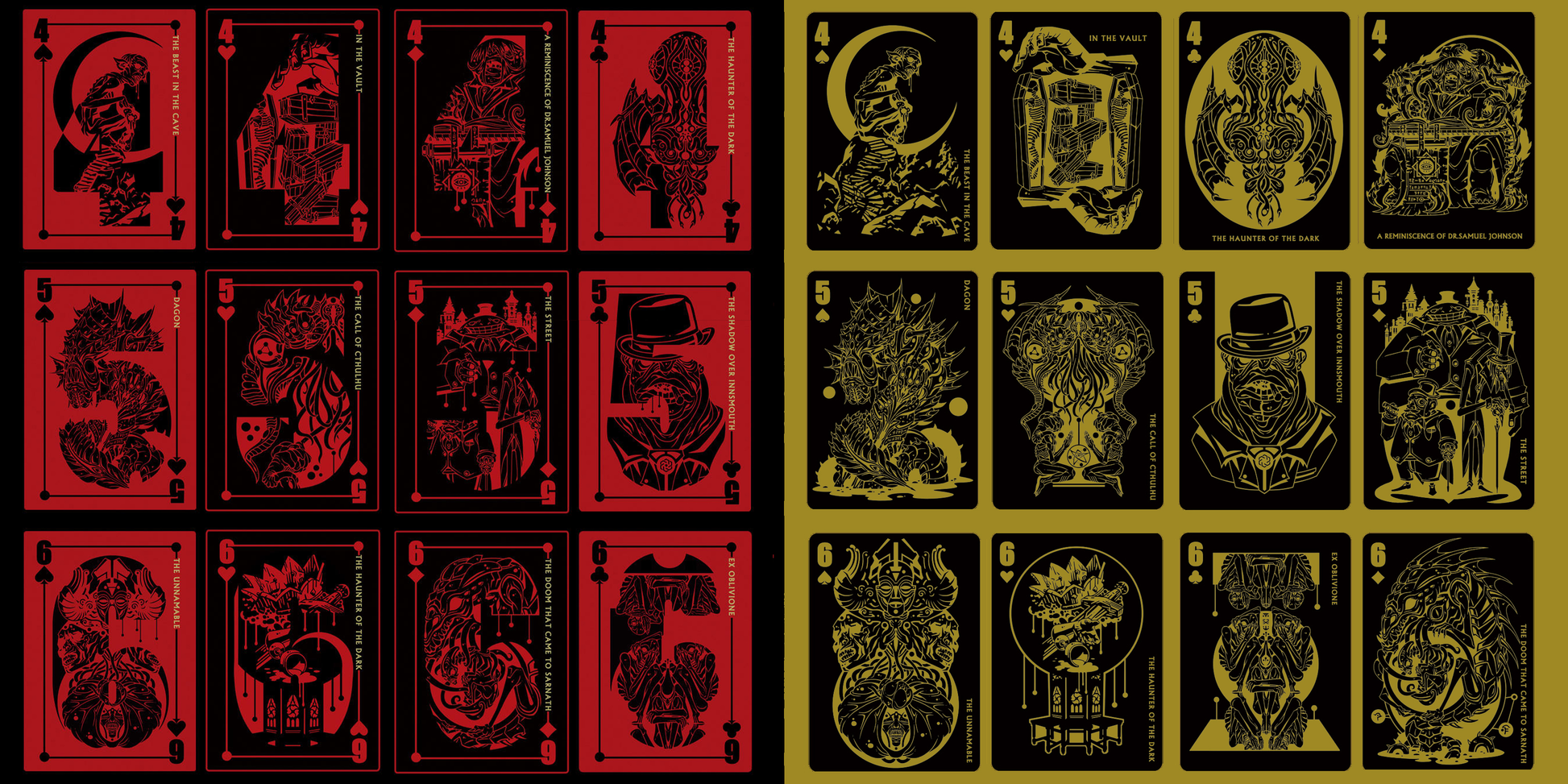 yugioh lovecraft deck Lovecraft A-K Cthulhu Mythos Playing Cards – Vermilion Collection