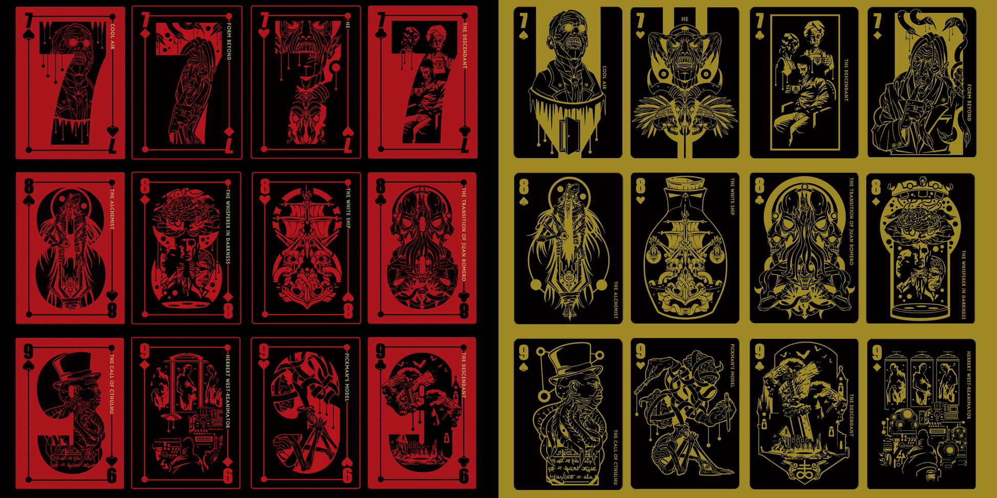 Vermilion Collection - Lovecraft A-K Cthulhu Mythos Playing Cards