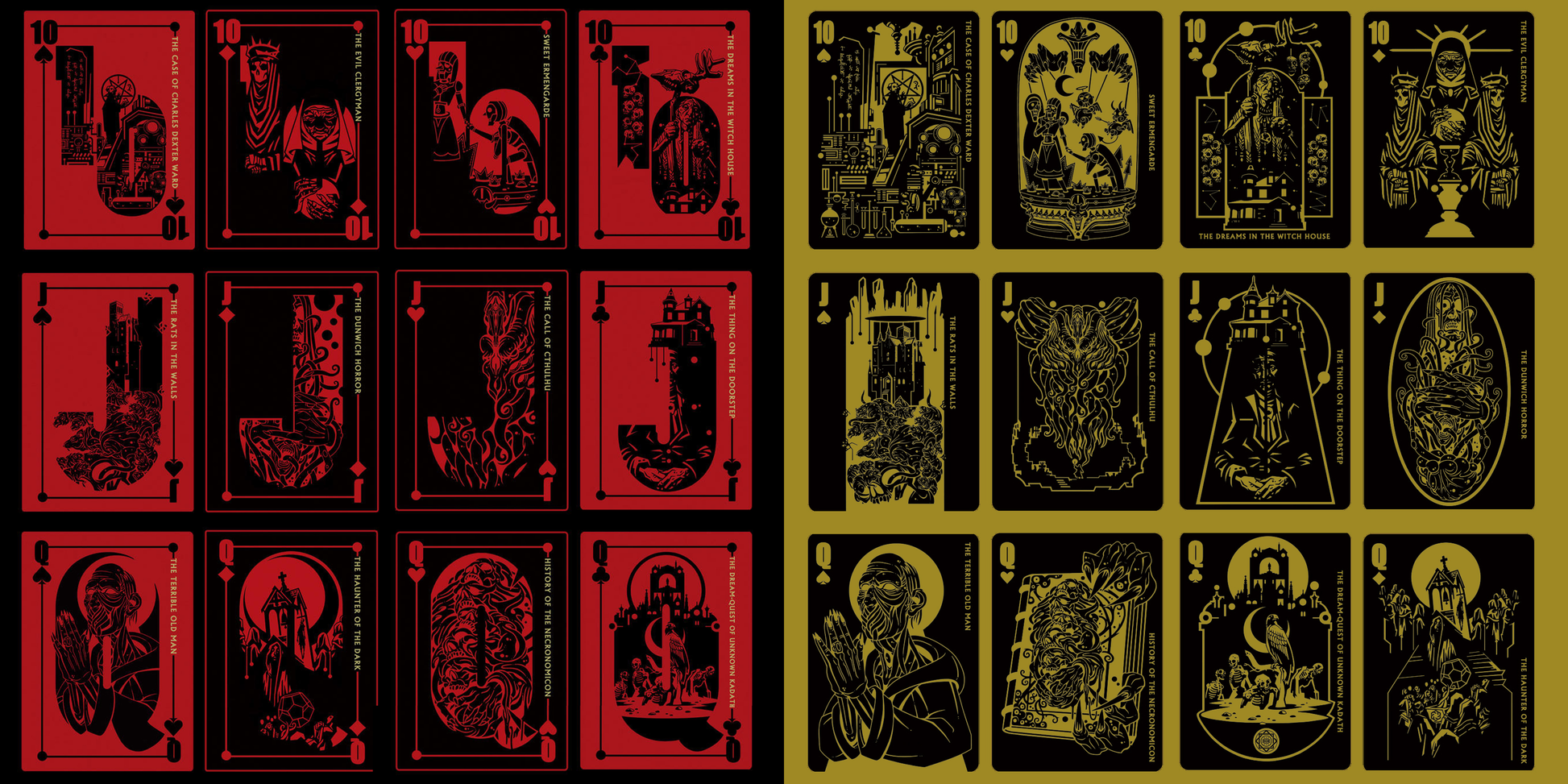 Lovecraft A-K Cthulhu Mythos Playing Cards Vermilion Collection Lovecraft A-K Cthulhu Mythos Playing Cards Vermilion Collection