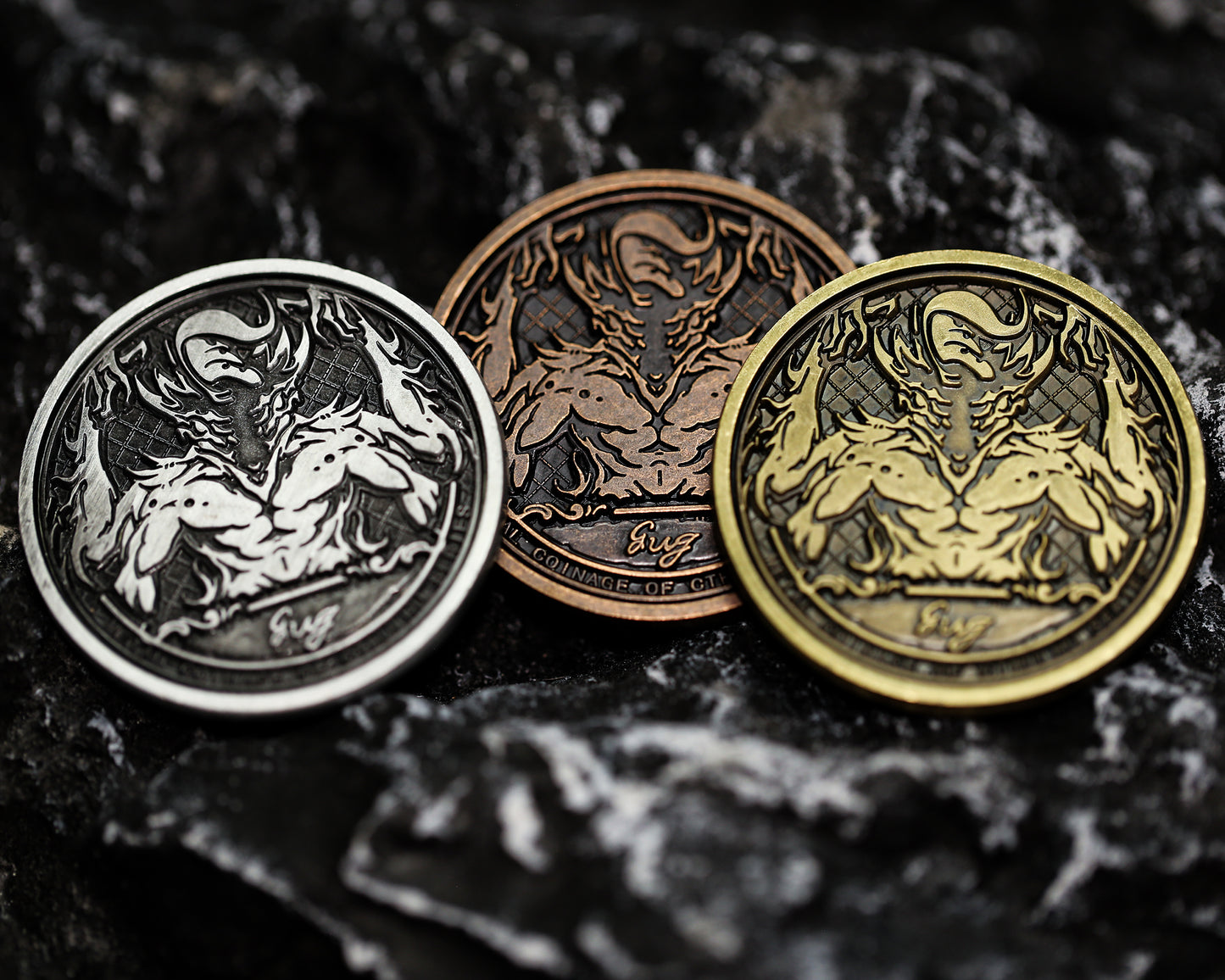 The Myth of Cthulhu Collectible Metal Coins