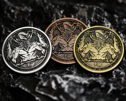 The Myth of Cthulhu Collectible Metal Coins