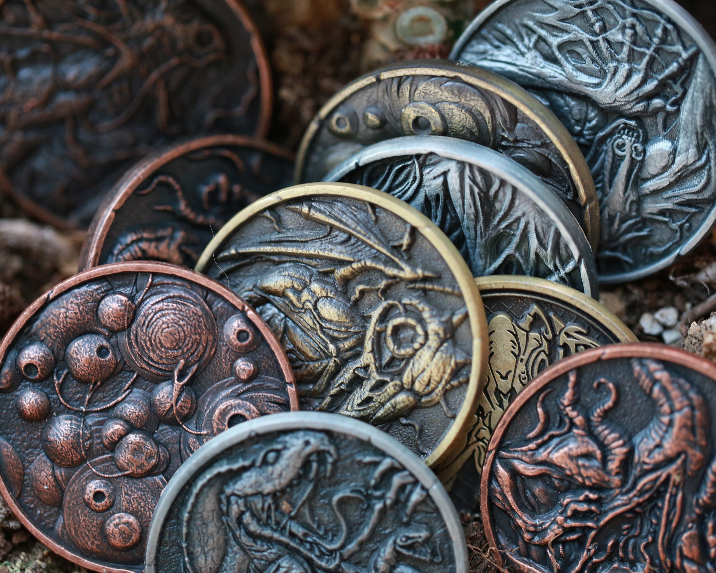 The Myth of Cthulhu Collectible Metal Coins – Vermilion Collection