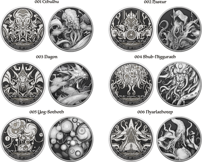 The Myth of Cthulhu Collectible Metal Coins