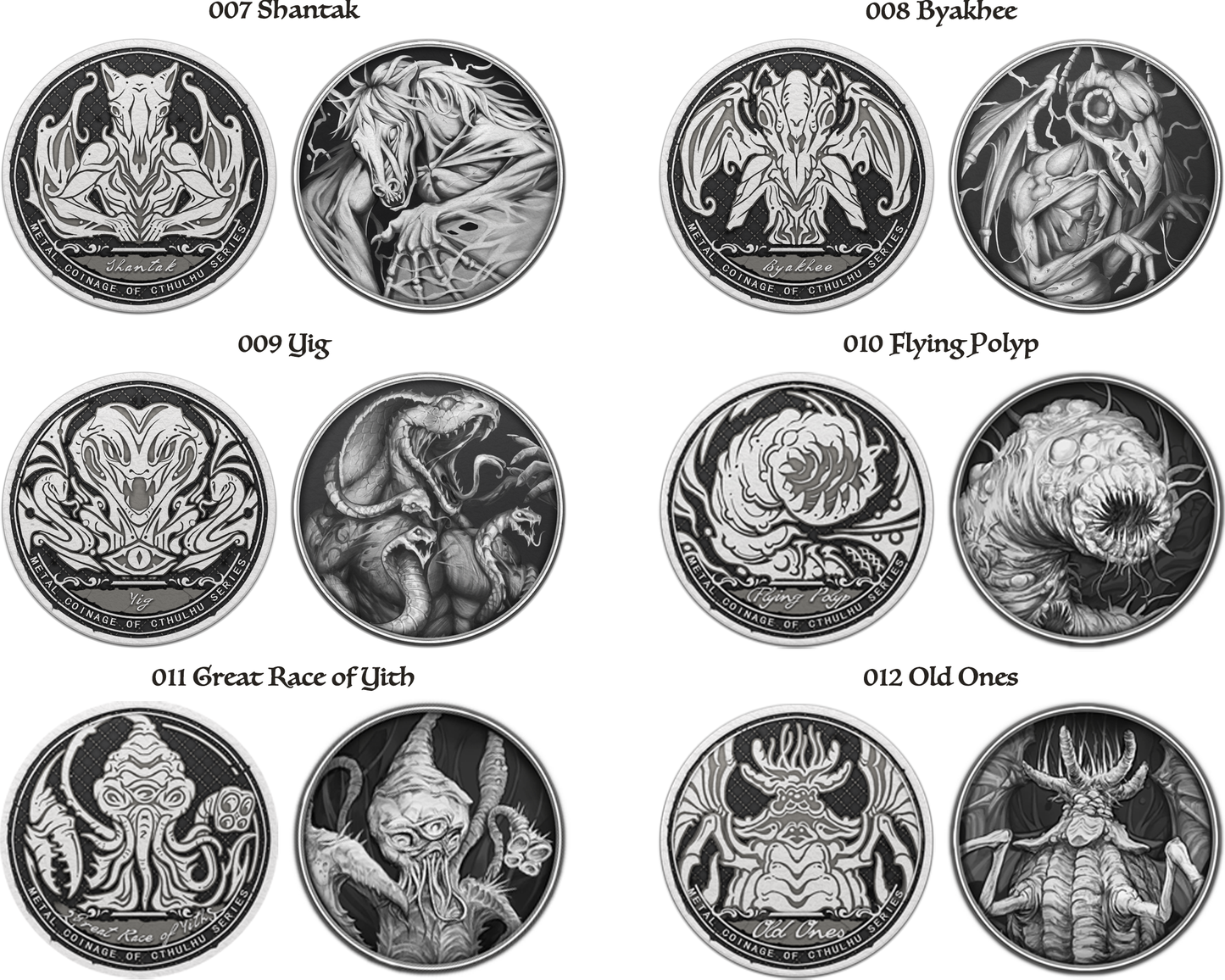 The Myth of Cthulhu Collectible Metal Coins