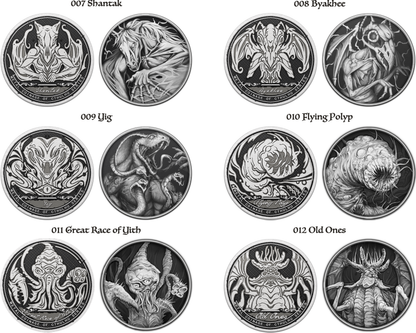 The Myth of Cthulhu Collectible Metal Coins