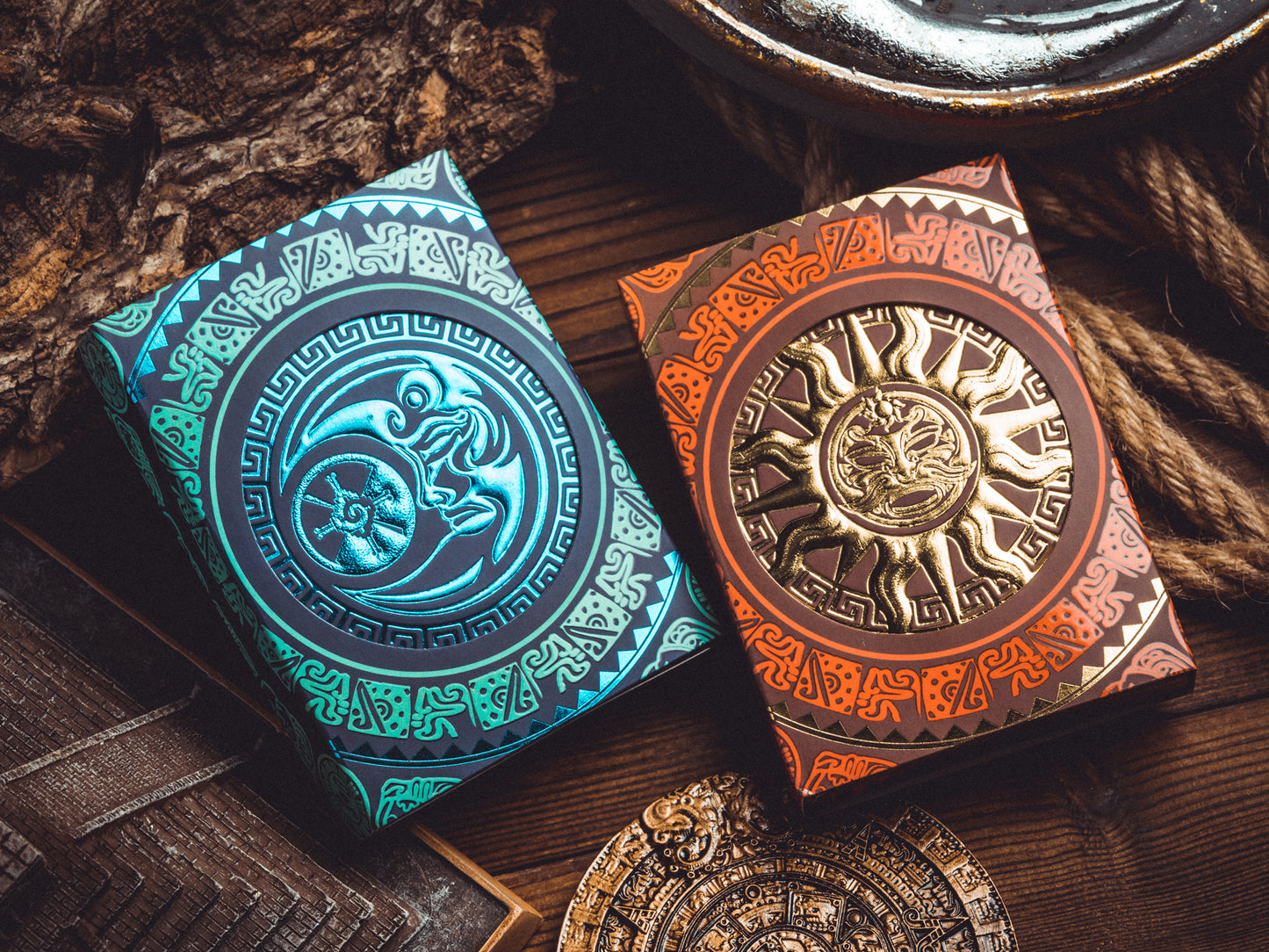 Maya Sun & Moon Playing Cards