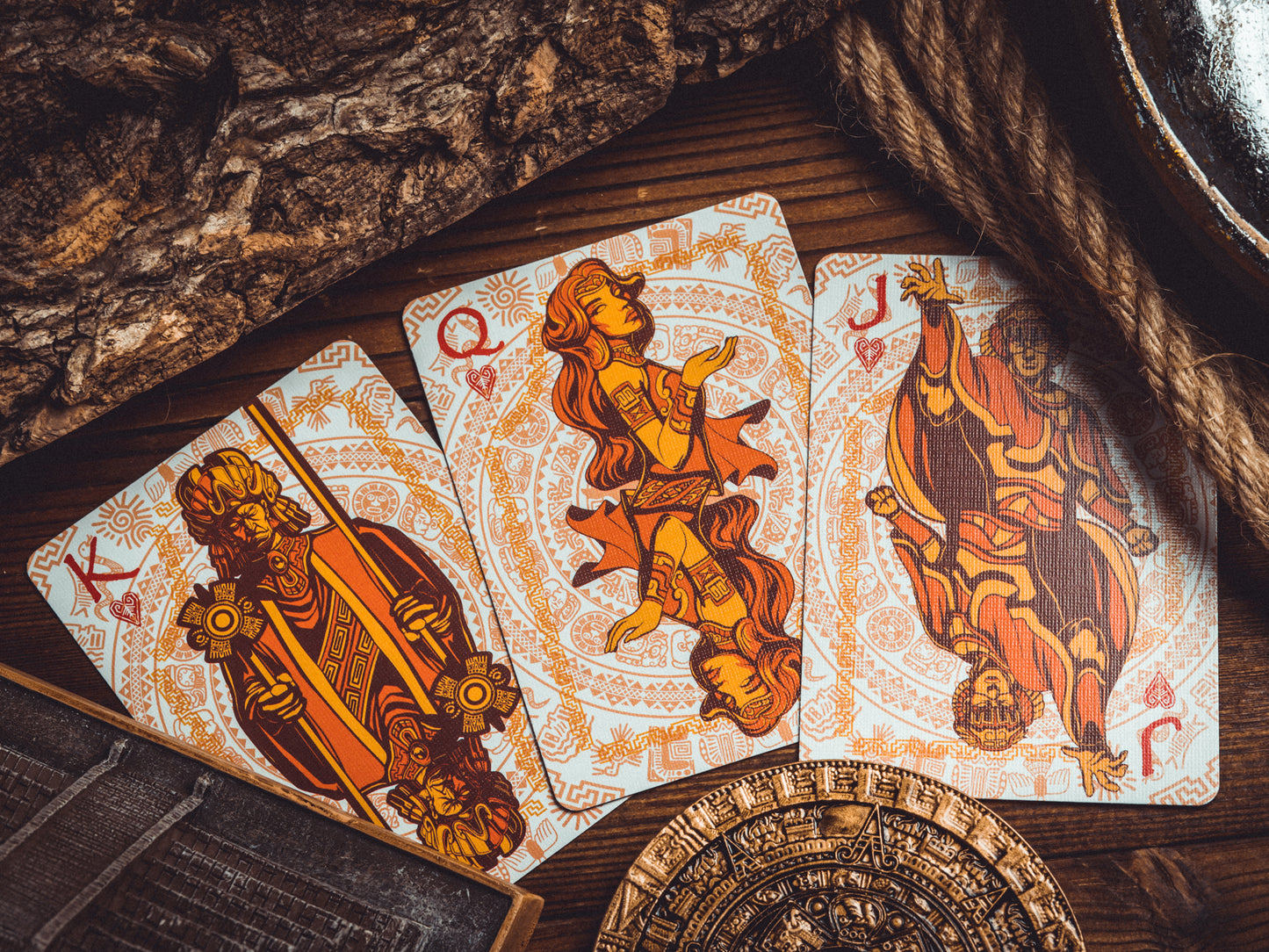 Maya Sun & Moon Playing Cards