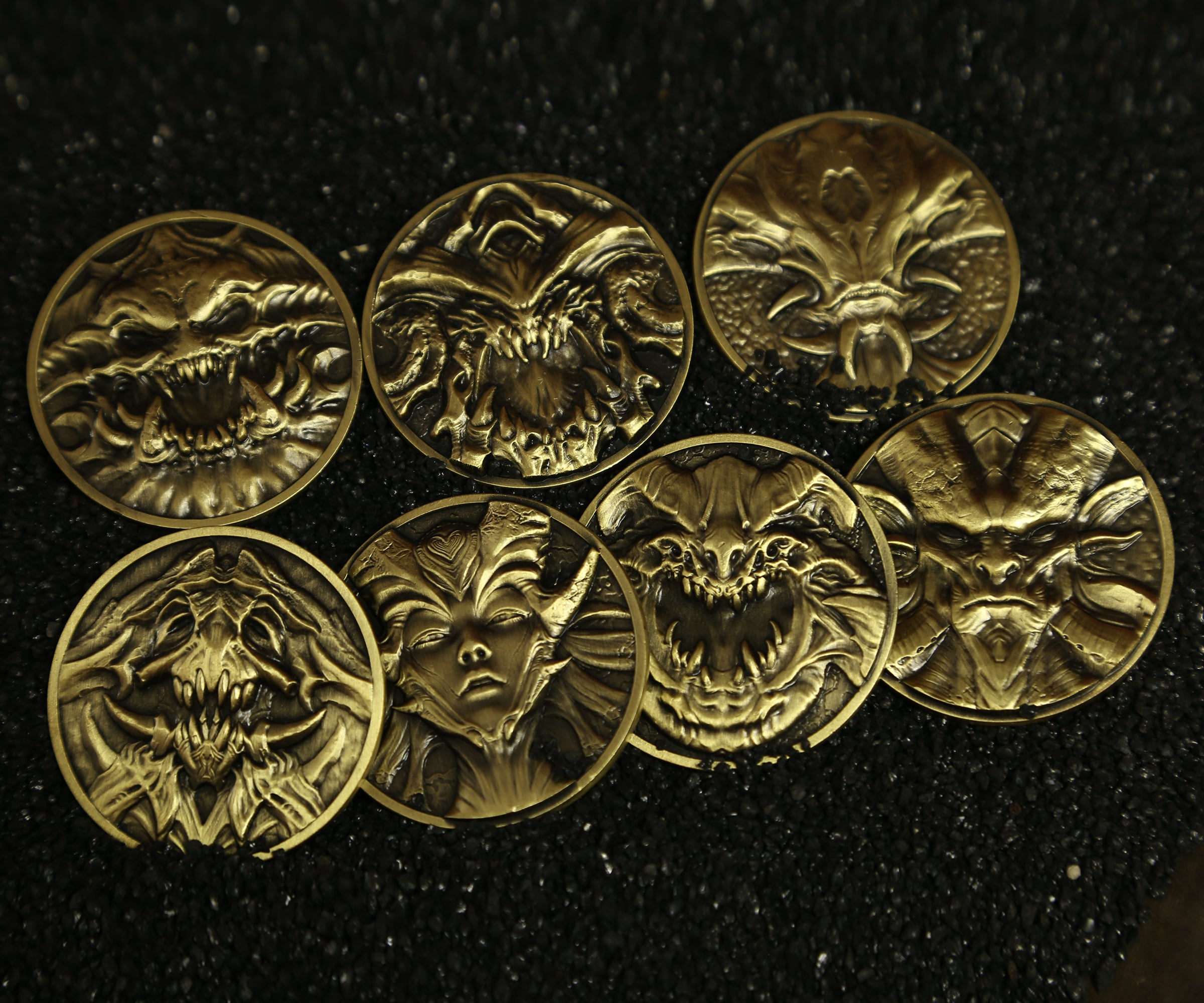 Seven Deadly Sins Collectible Metal Coins – Vermilion Collection