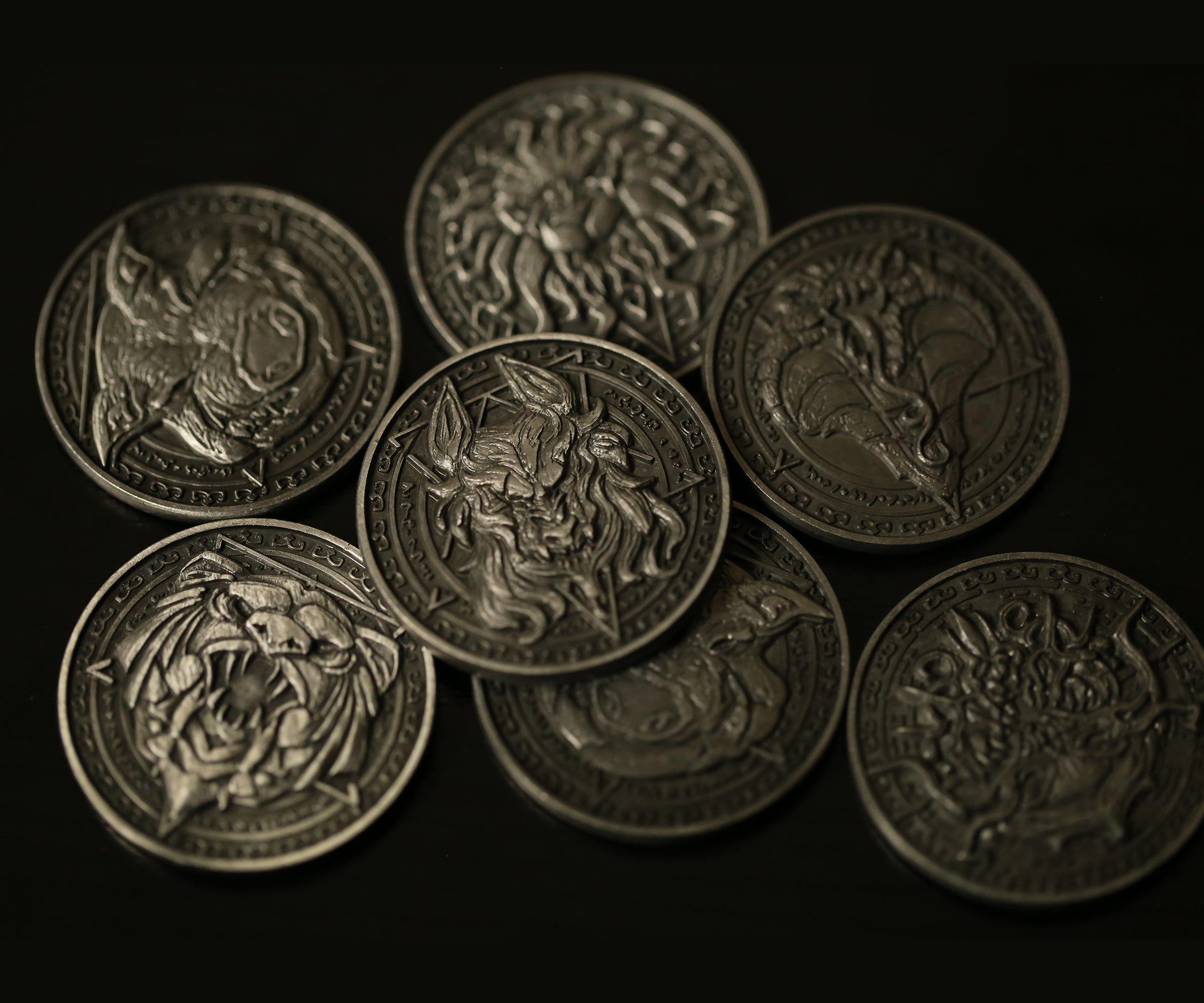 Seven Deadly Sins Collectible Metal Coins – Vermilion Collection