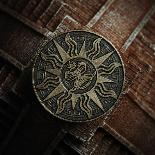 Maya Sun & Moon Collectible Metal Coins