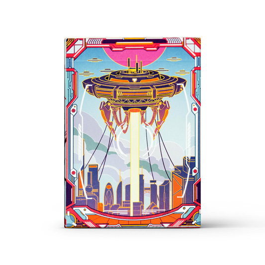 The Flying Saucer Cyberpunk Playing Cards