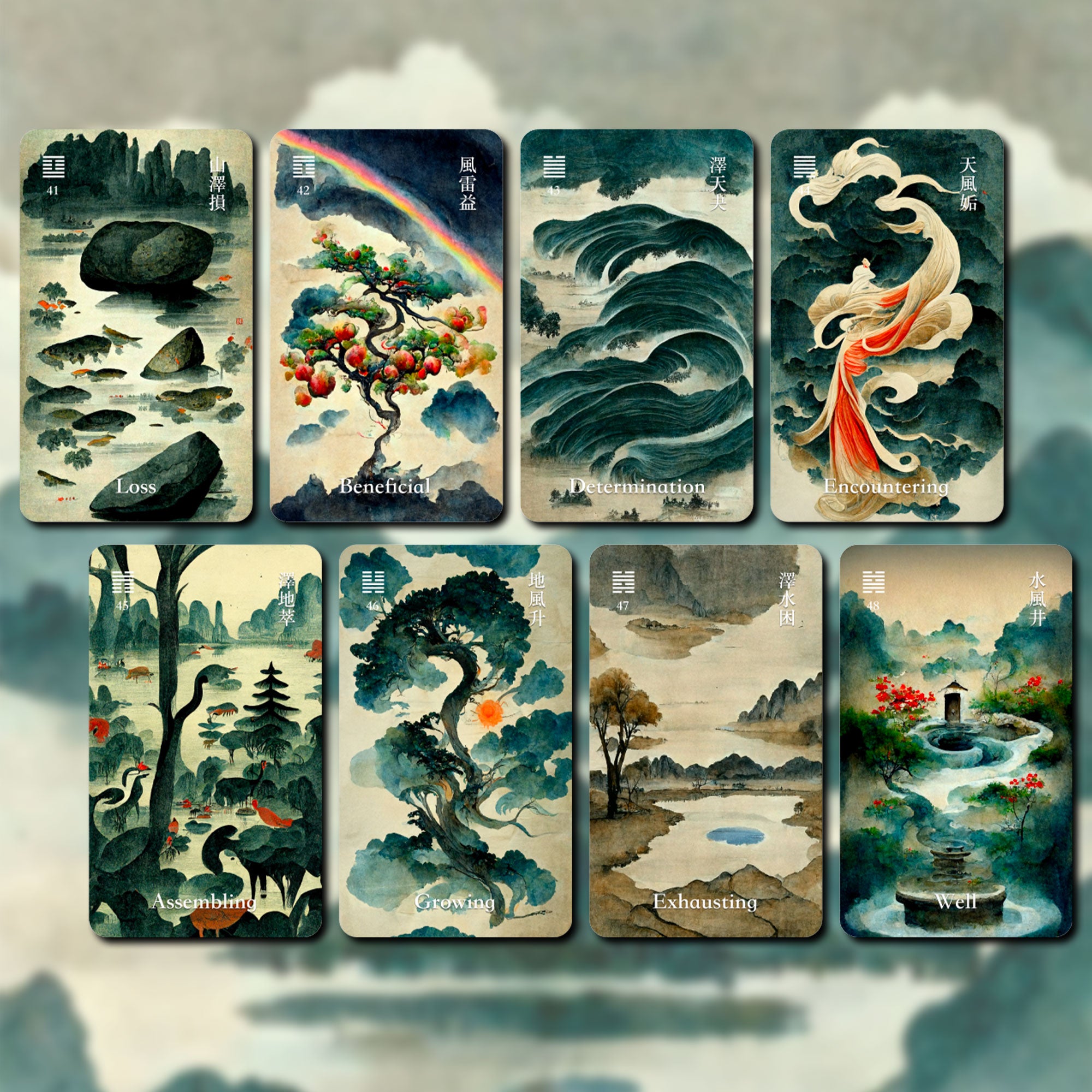 I-Ching Oracle (Change Tarot) – Vermilion Collection