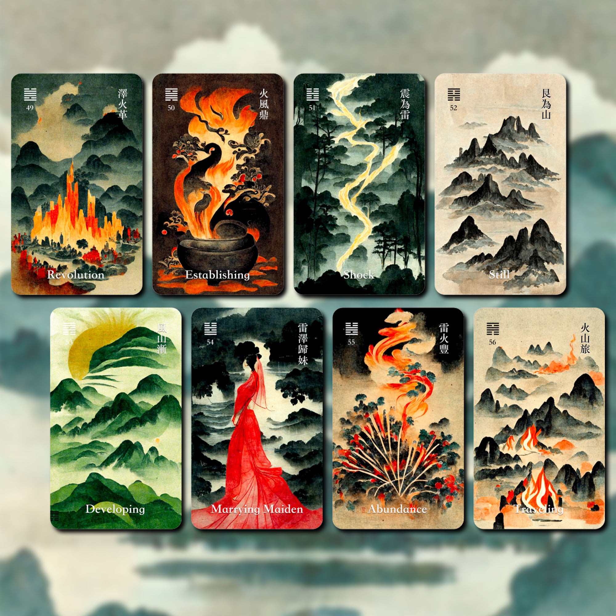 I-Ching Oracle (Change Tarot) – Vermilion Collection