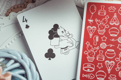 The Cat's & Dog's Diary Playing Cards