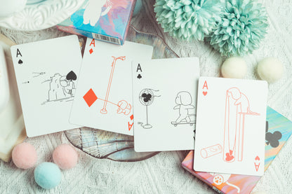 The Cat's & Dog's Diary Playing Cards
