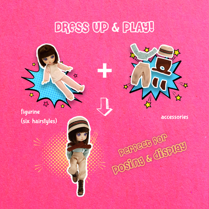 Lady Doolli Dress Up & Play Ball-Jointed Dolls