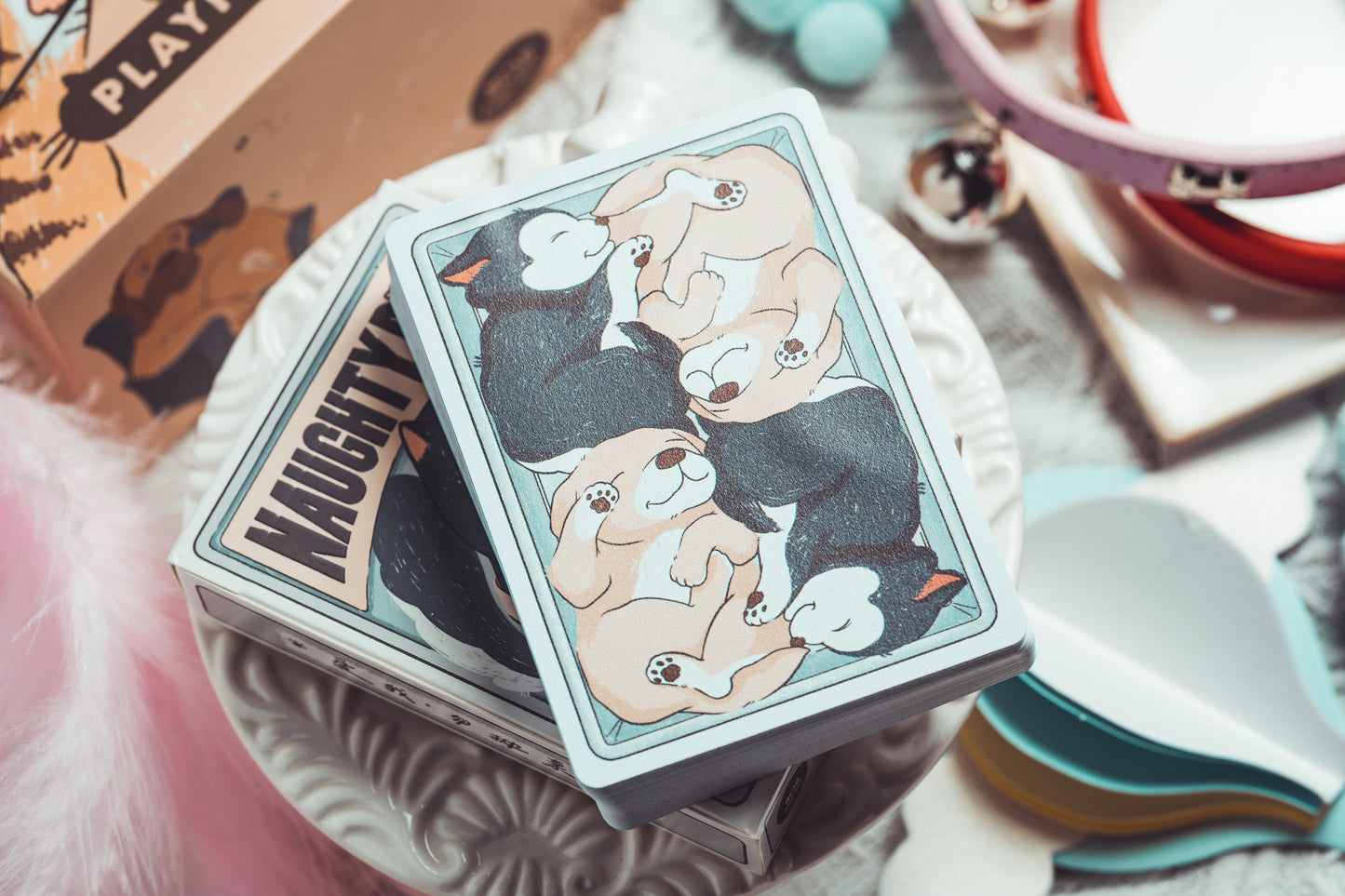 Naughty Dog & Liquid Cat Playing Cards