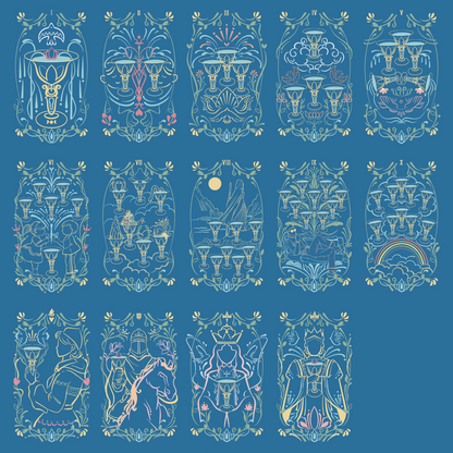 飞鸟与花塔罗牌