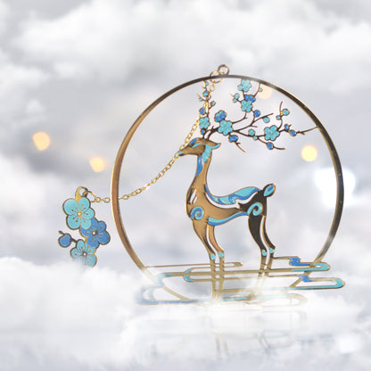 Auspicious Animal Metal Bookmarks (Deer)