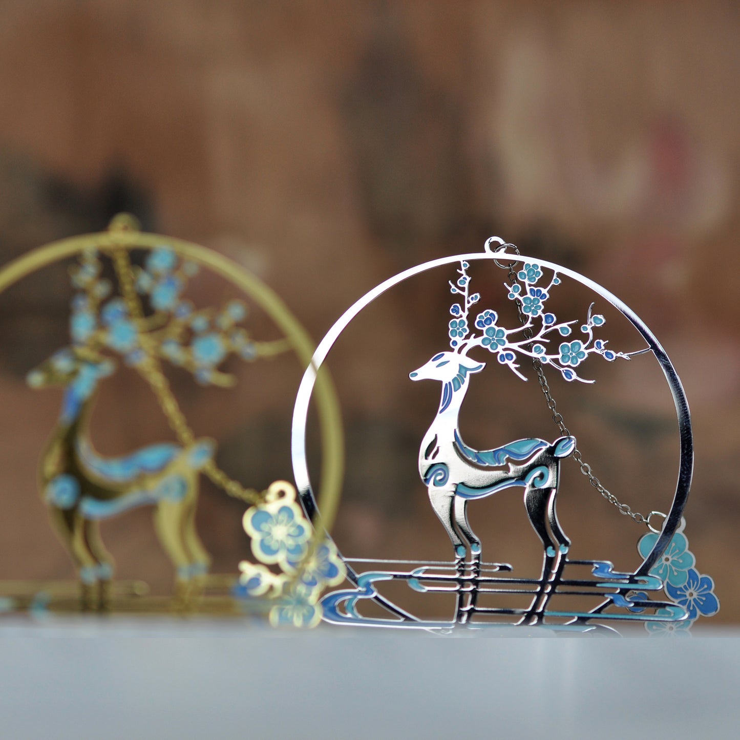 Auspicious Animal Metal Bookmarks (Deer)