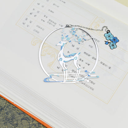 Auspicious Animal Metal Bookmarks (Deer)