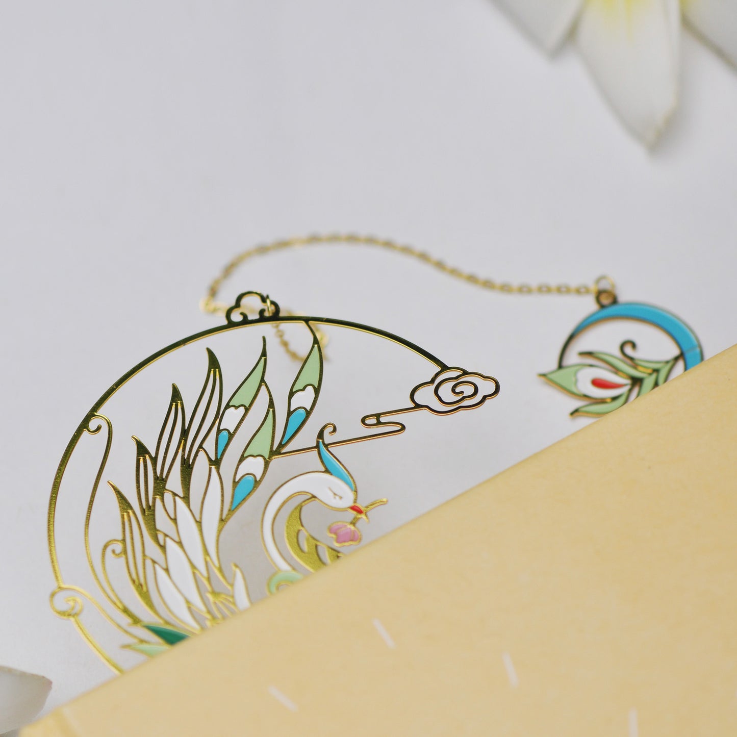 Auspicious Animal Metal Bookmarks (Phoenix)