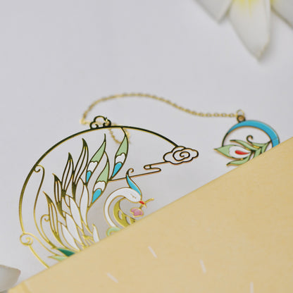 Auspicious Animal Metal Bookmarks (Phoenix)