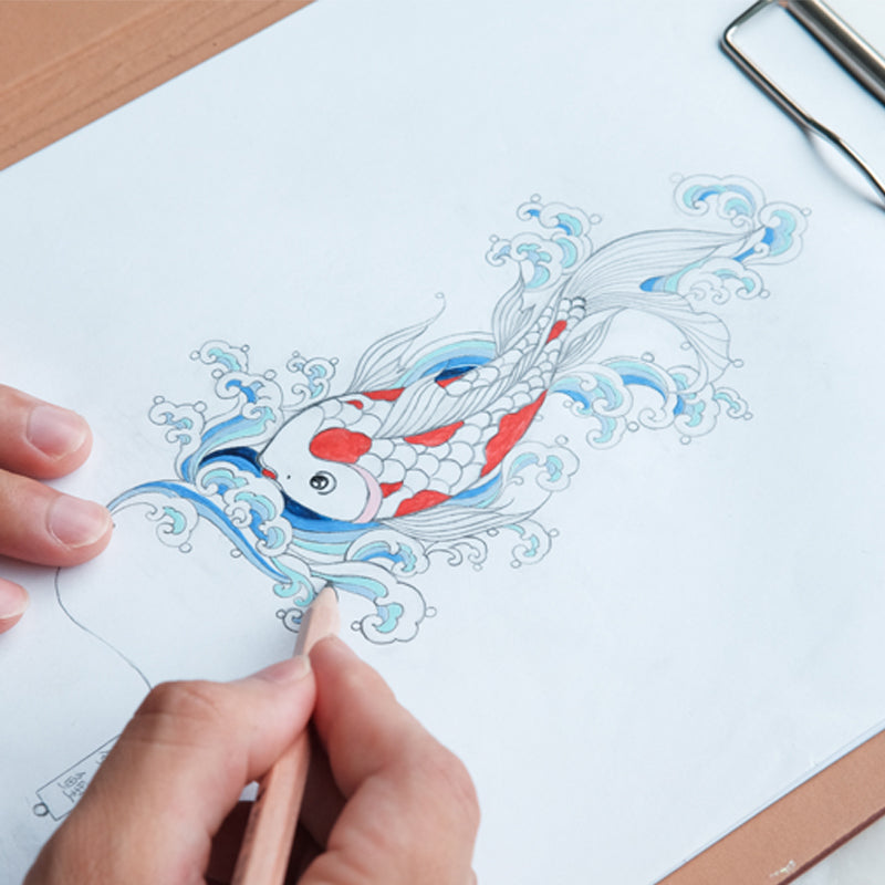Auspicious Animal Metal Bookmarks (Koi)