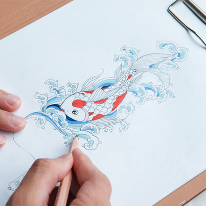 Auspicious Animal Metal Bookmarks (Koi)