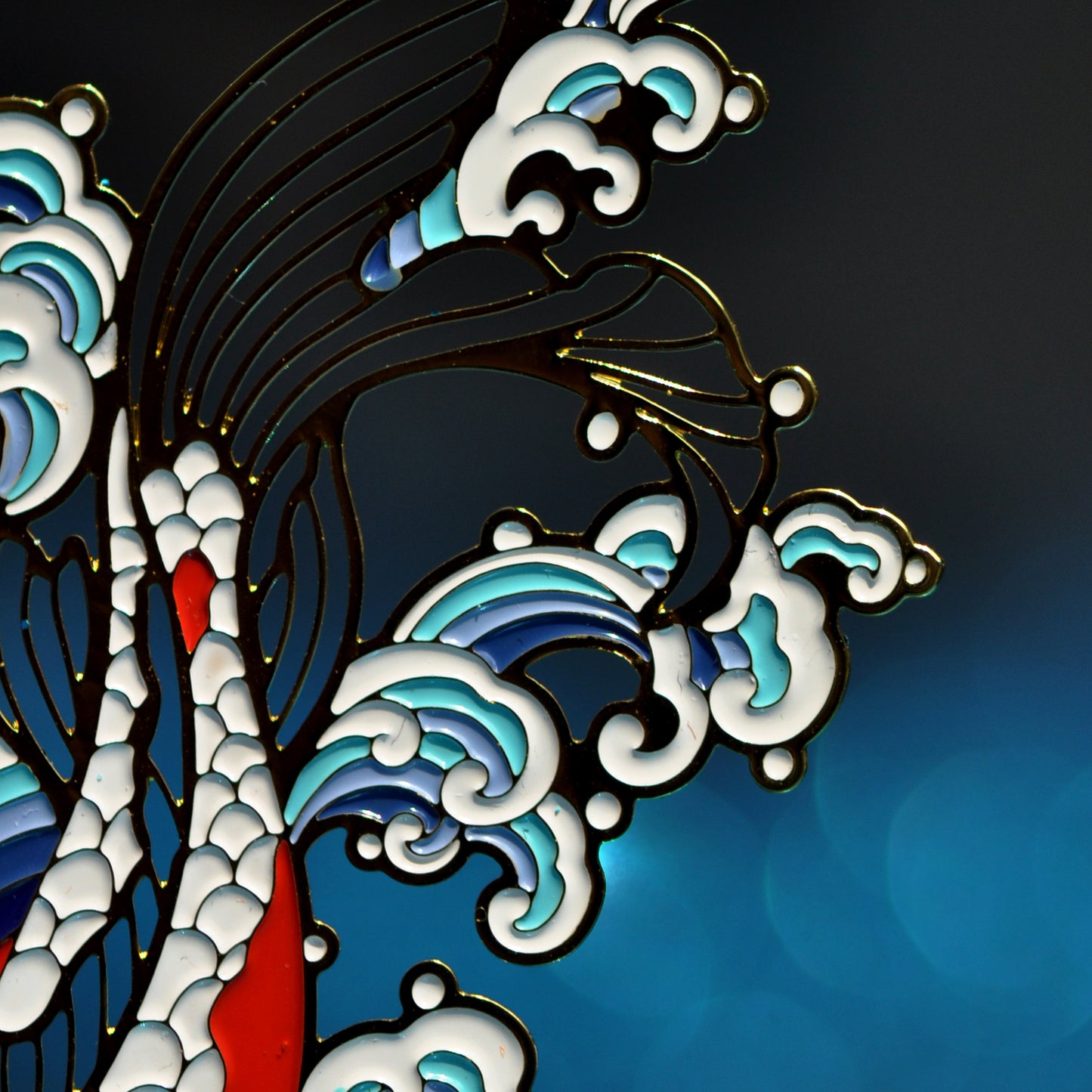 Auspicious Animal Metal Bookmarks (Koi)