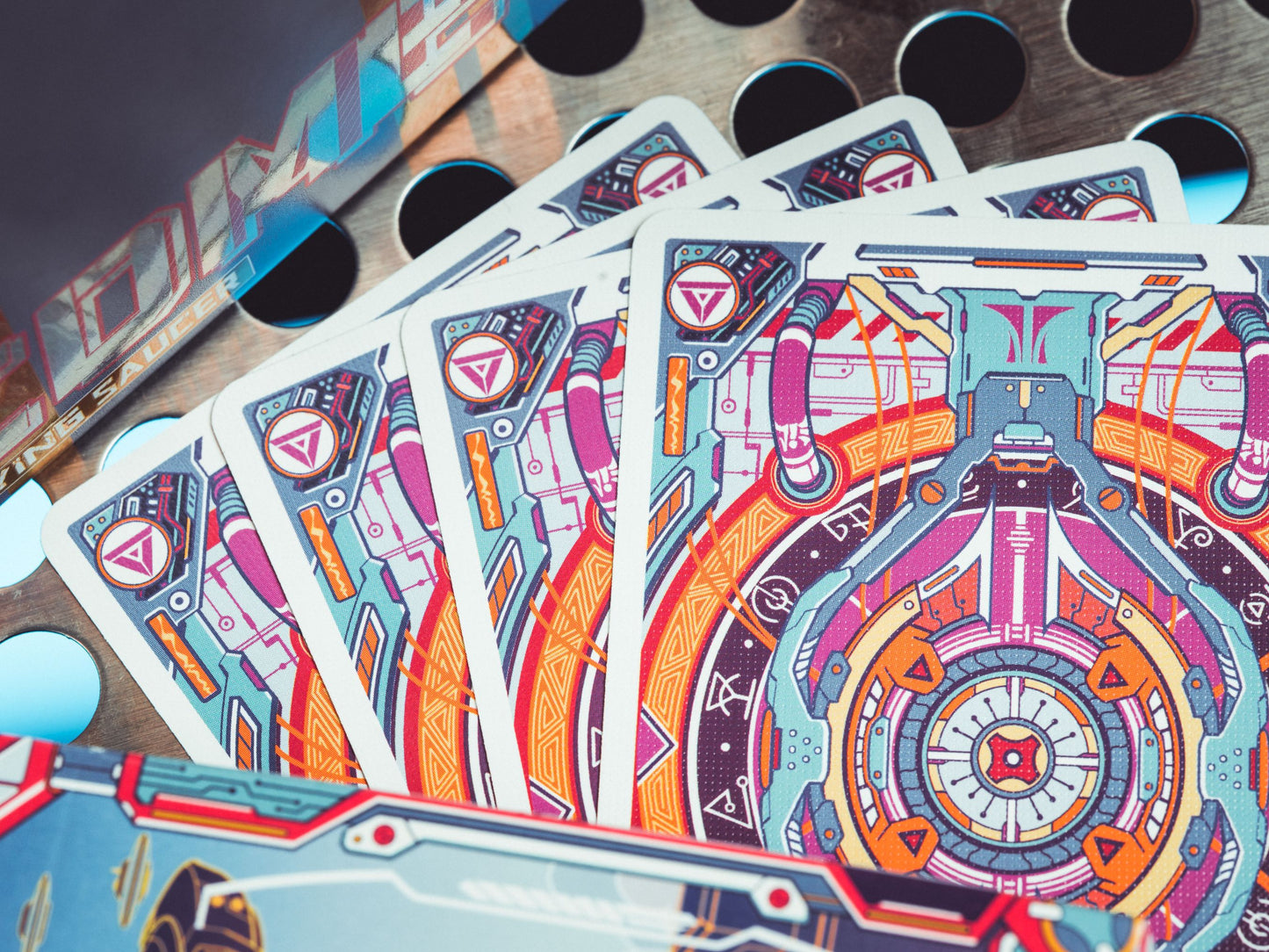 The Flying Saucer Cyberpunk Playing Cards
