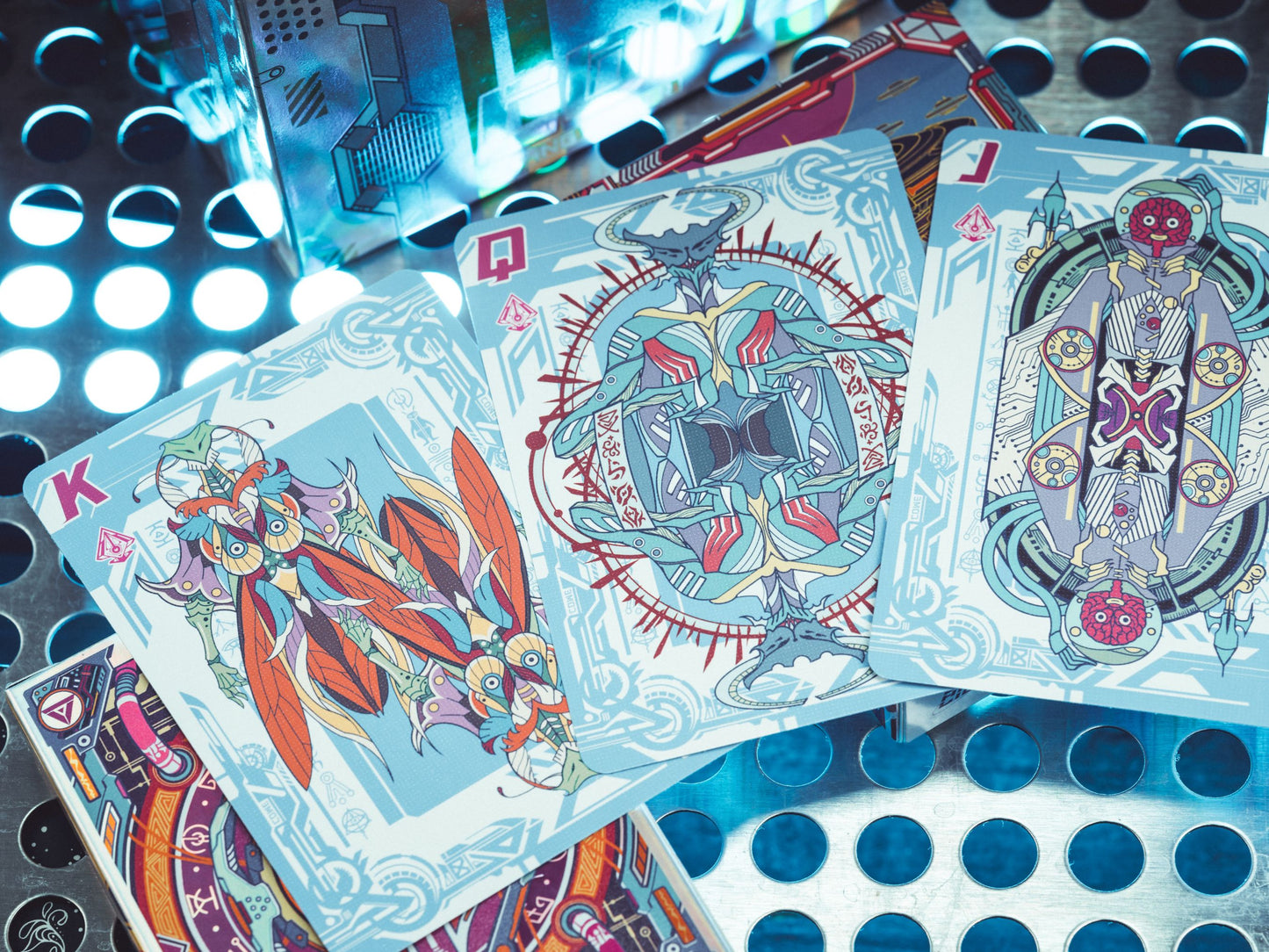 The Flying Saucer Cyberpunk Playing Cards