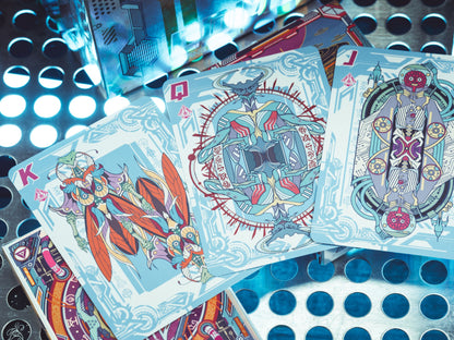 The Flying Saucer Cyberpunk Playing Cards