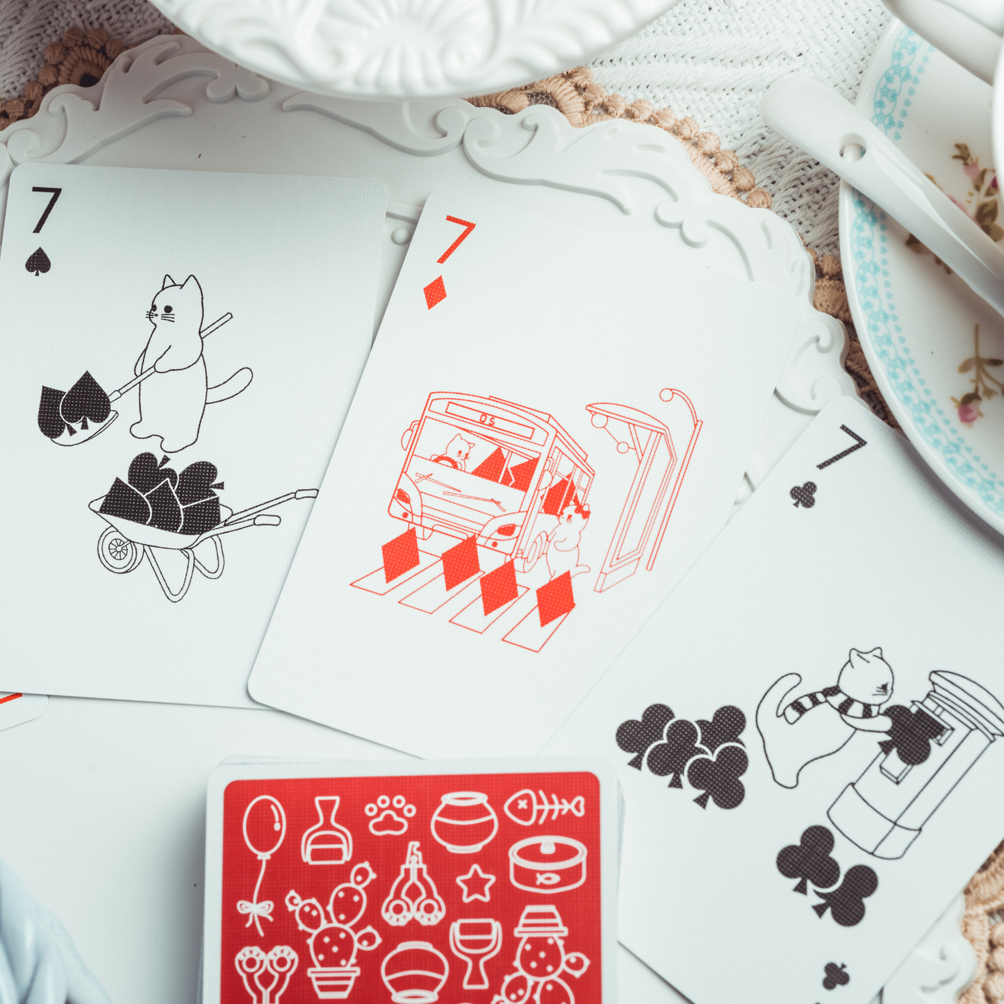 The Cat’s & Dog's Diary Playing Cards
